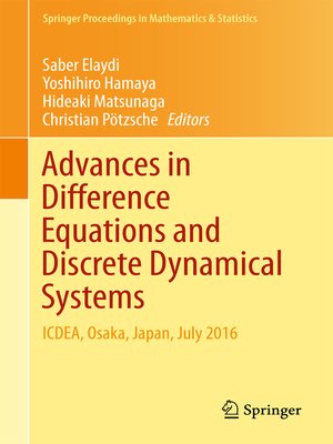 cover image of Advances in Difference Equations and Discrete Dynamical Systems